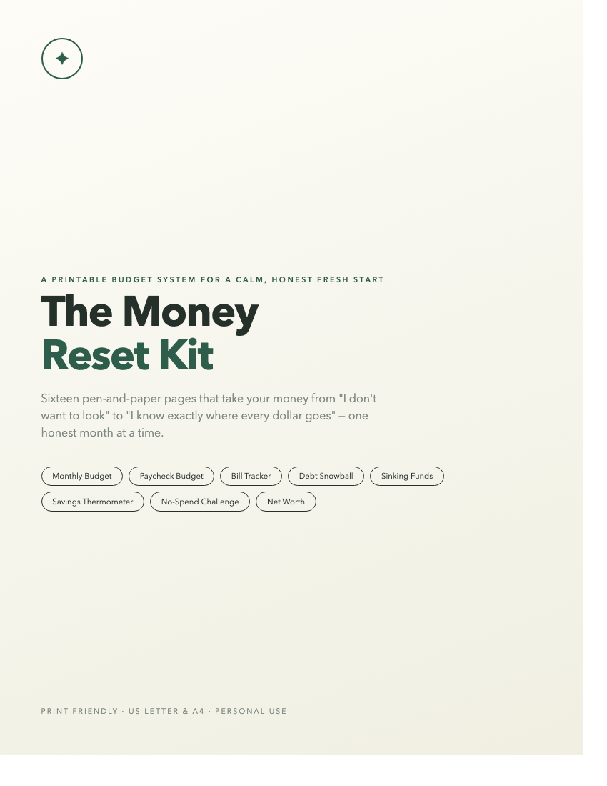 The Money Reset Kit cover page