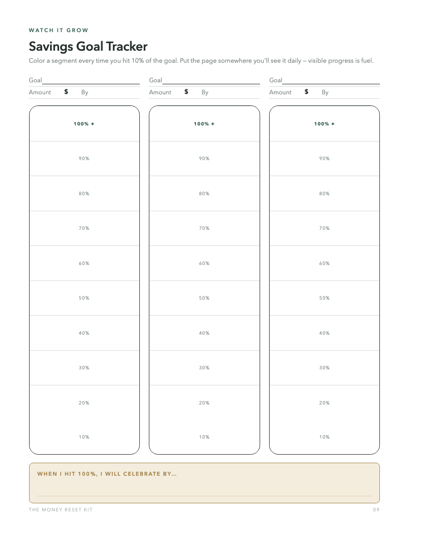Savings Goal Tracker